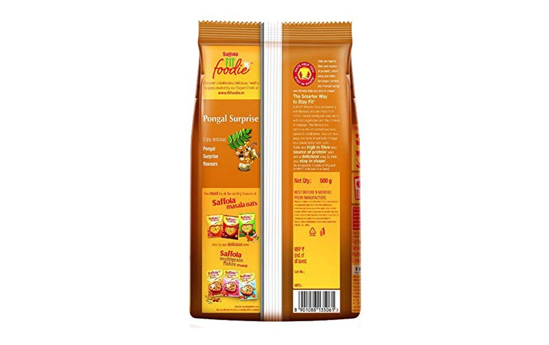 Saffola Masala Oats Pongal Surprise   Pack  500 grams